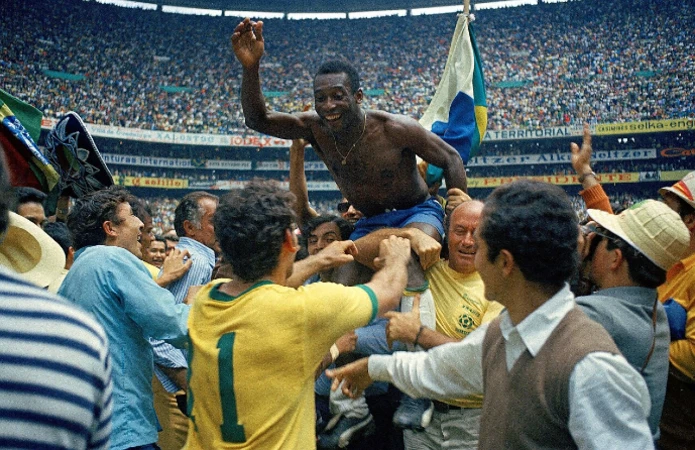 Pelé, He is the only player in soccer history to win three World Cup titles — 1958, 1962 and 1970.