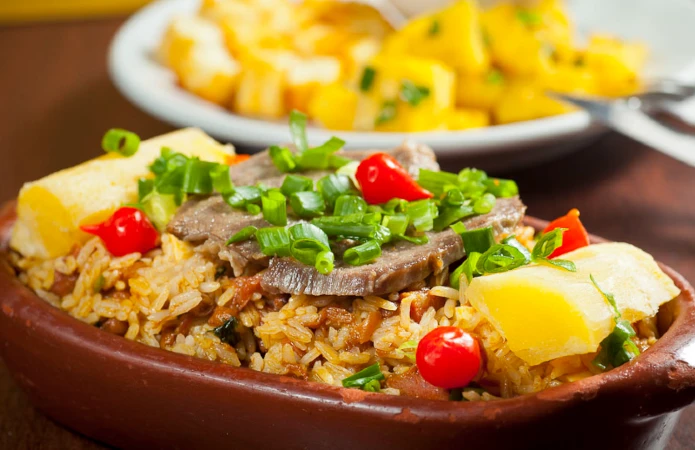 Baião de dois is a comforting and flavorful dish that reflects the culinary traditions of northeastern Brazil. 