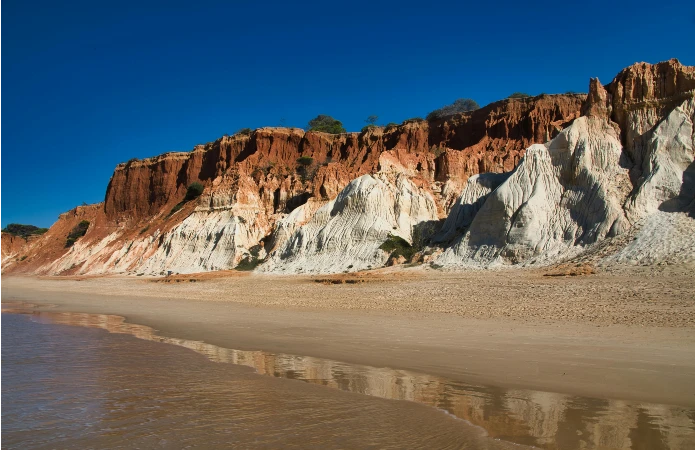 Morro Branco, in the municipality of Beberibe in Brazil Coast